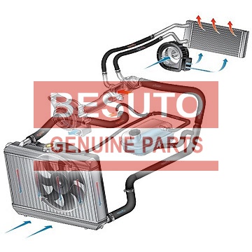 Запчасти систем охлаждения BESUTO - Вискомуфта вентилятора ISUZU 4HK1/4HV1 E4 BS1310-055 (8980197430)