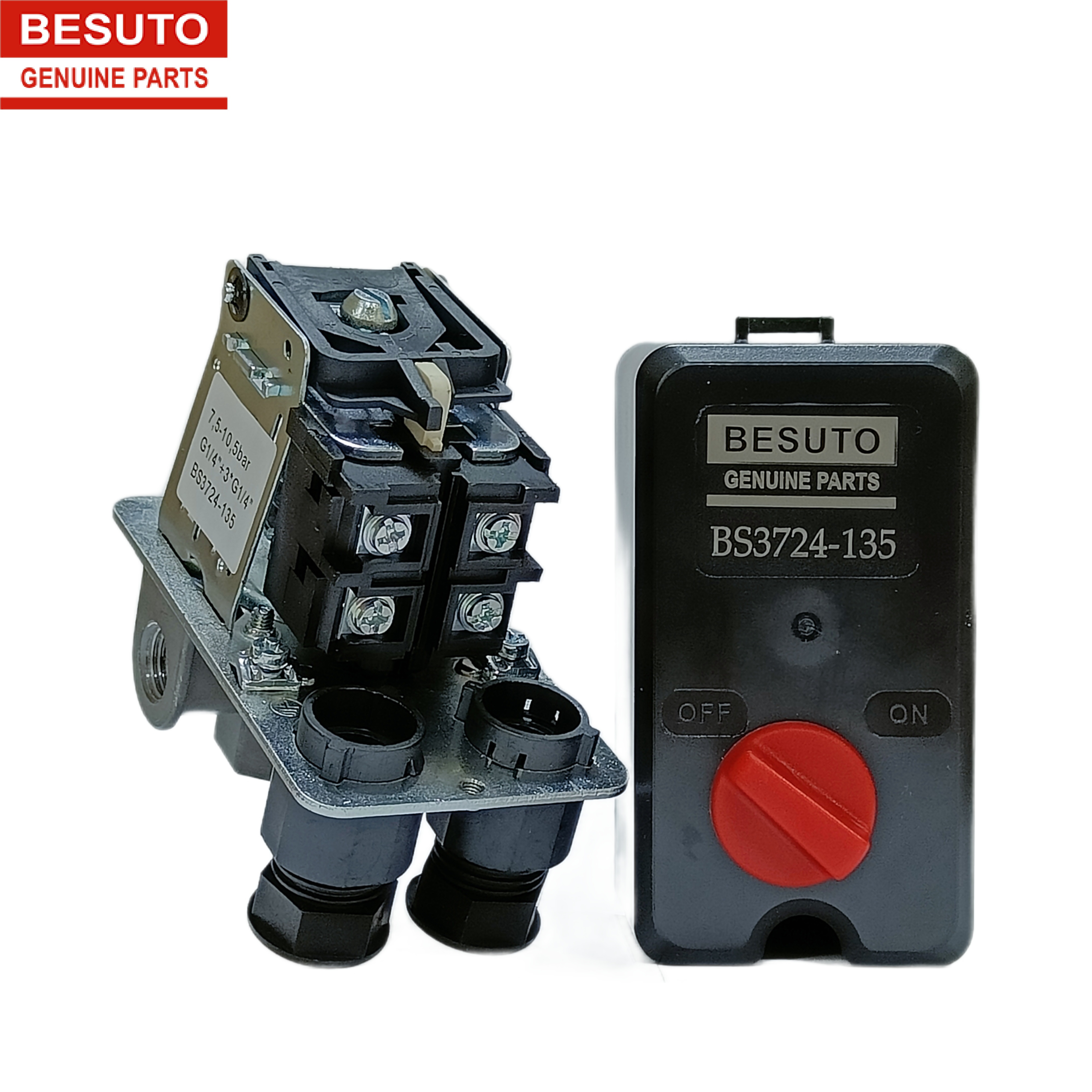 Реле давления BESUTO - Реле давления для компрессора BESUTO BS3724-135 220В 7,5-10,5 bar (аналог CONDOR MDR 2/11 GEA 1/4")